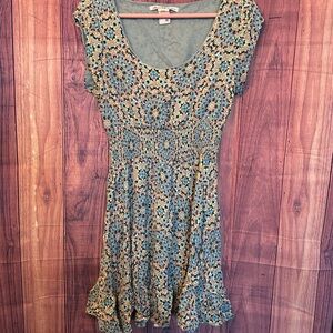 American Rag Blue Flutter Sleeve Mini Sundress